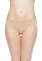 Sitting with a mid-rise and offering medium coverage, these nude medium briefs have a flawless fit beneath close-fit garments.