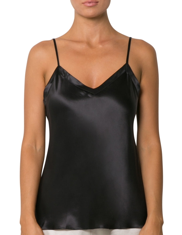 Love & Lustre Black Silk Camisole - La Donna