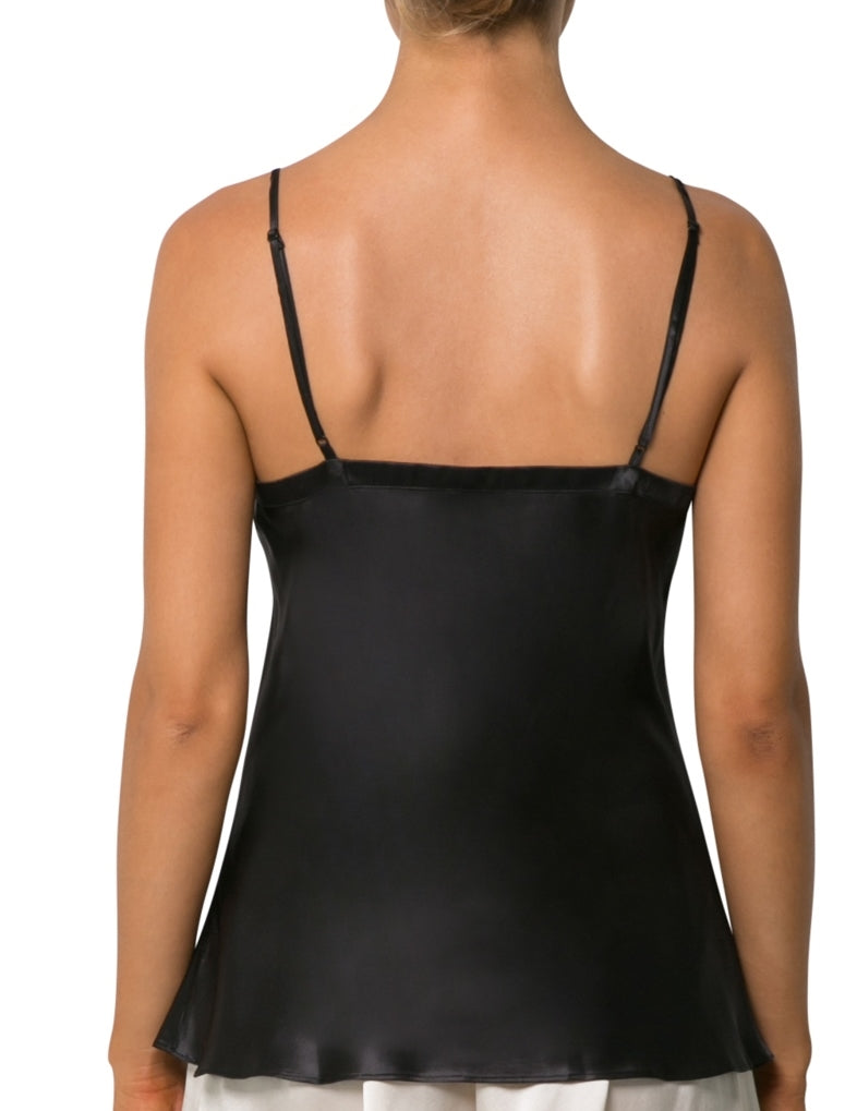 Love & Lustre Black Silk Camisole - La Donna