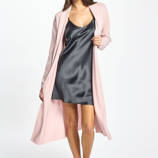 Love & Lustre Cashmere Robe - Blush - La Donna