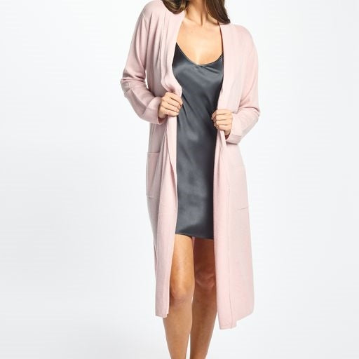 Love & Lustre Cashmere Robe - Blush - La Donna