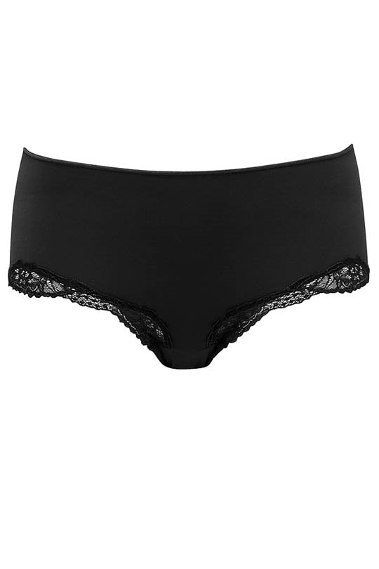 Love & Lustre Classic Lace Boyleg - Black - La Donna