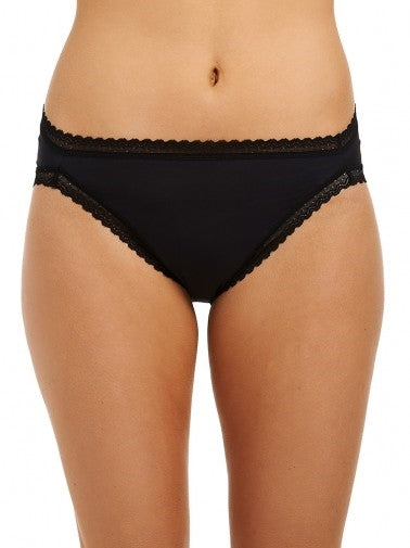 Love & Lustre Cotton Softies Hi Leg Brief - Black - La Donna