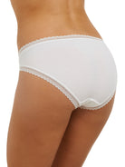 Love & Lustre Cotton Softies Hi Leg Brief - Milk - La Donna