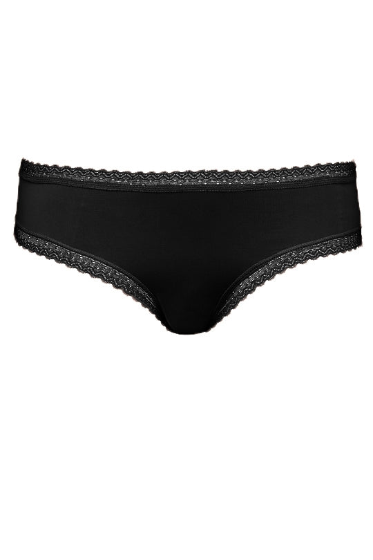 Love & Lustre Cotton Softies Hipster Brief - Black - La Donna