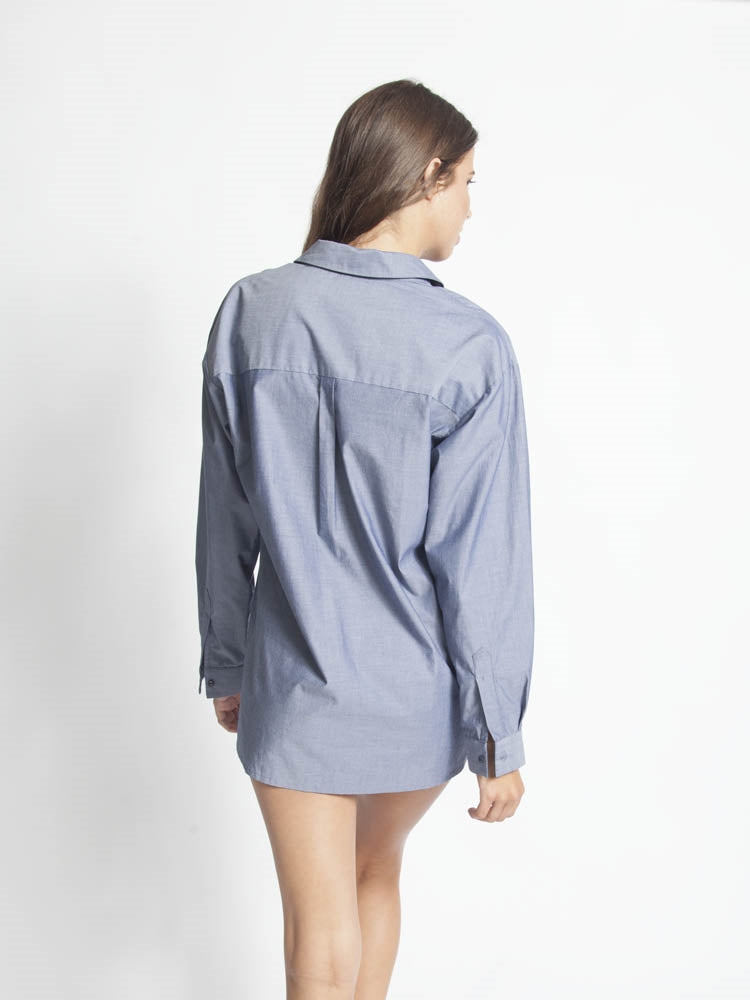 Love & Lustre London Cotton Long Sleeve PJ Top - La Donna