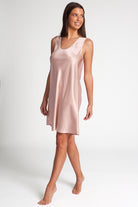 Love & Lustre Mono Silk Short Nightdress - Dusk Pink - La Donna
