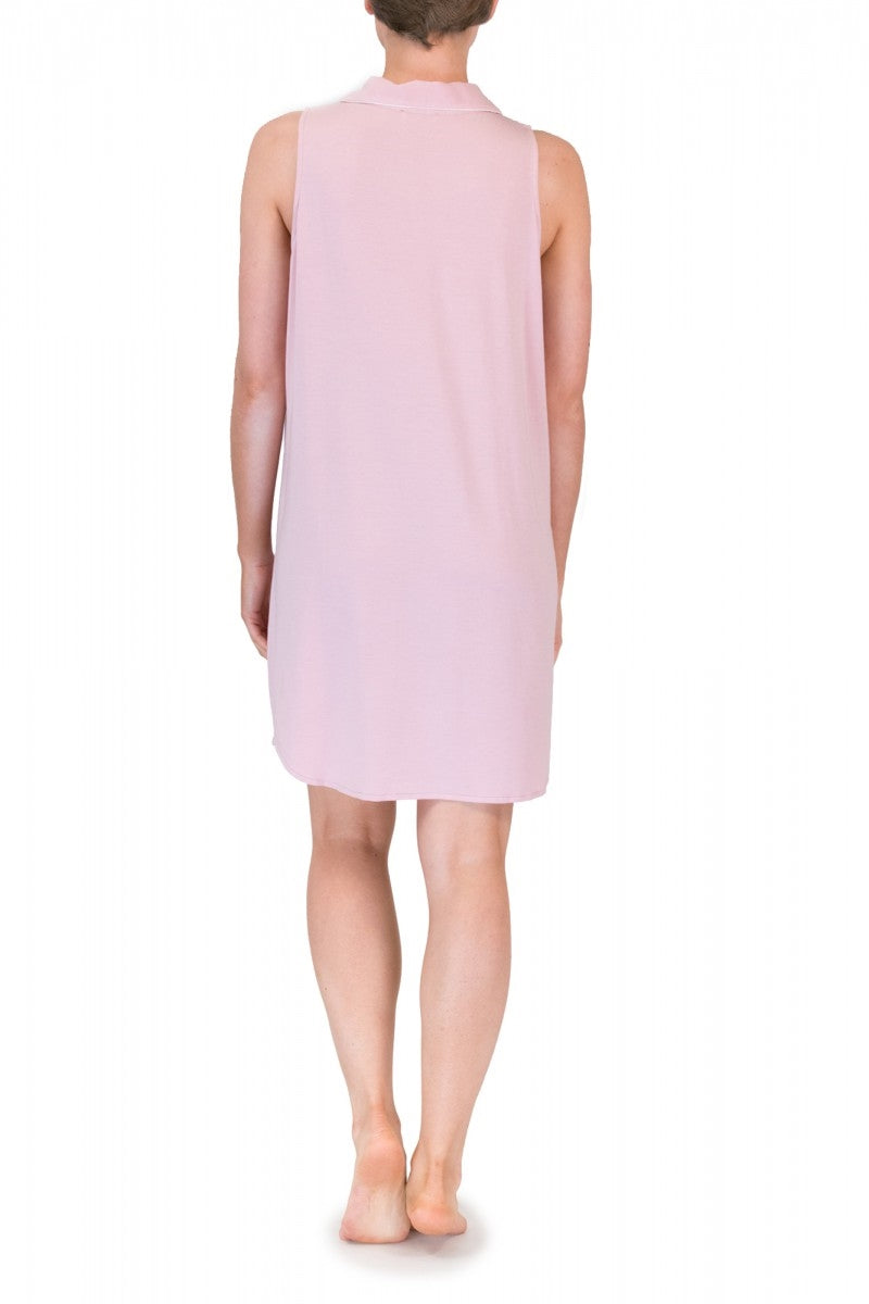 Love & Lustre Piped Modal Sleeveless Nightshirt - La Donna