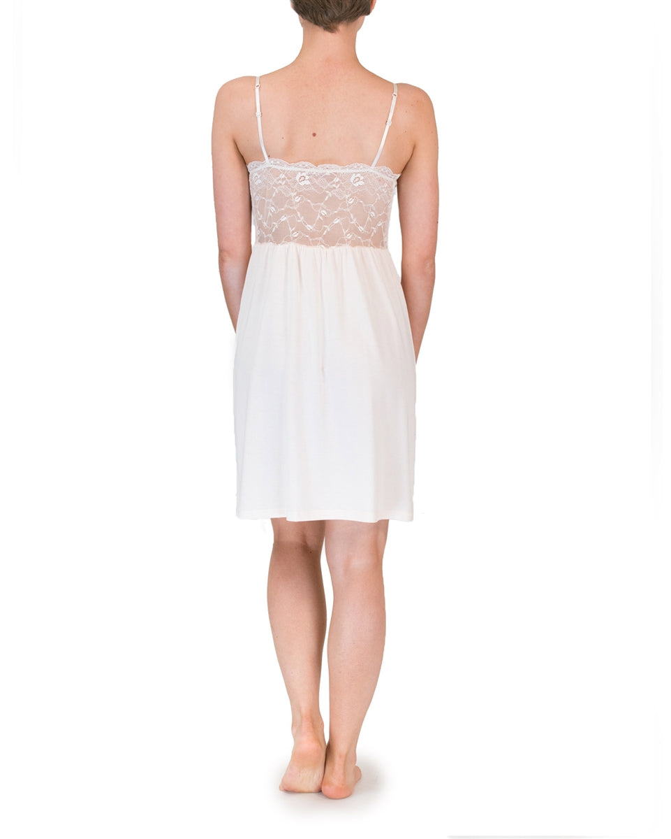 Love & Lustre Premium Modal Butterfly Short Nightdress - Cream Puff - La Donna
