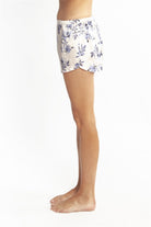Love & Lustre Silk Boxer - Hibiscus Print - La Donna