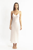Love & Lustre Silk Chemise 3/4 Length - La Donna
