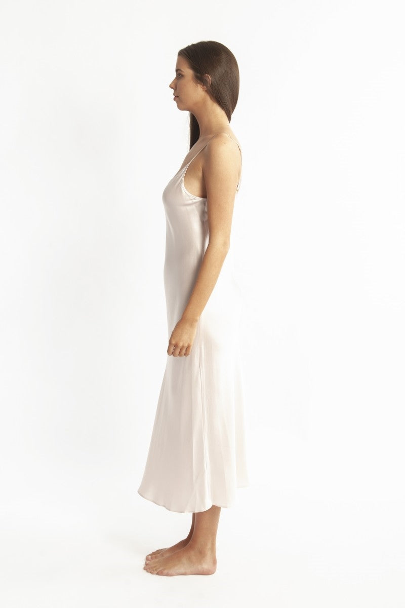 Love & Lustre Silk Chemise 3/4 Length - La Donna