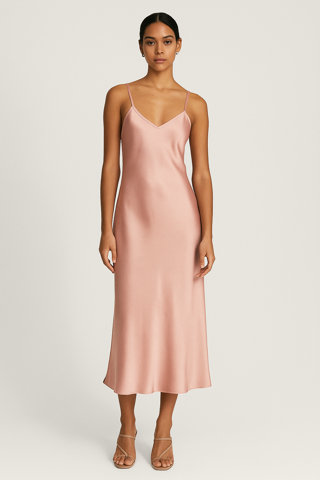 Love & Lustre Silk Chemise 3/4 Length - La Donna