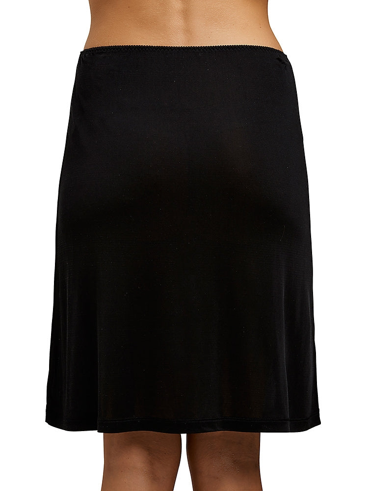 Love & Lustre Silk Jersey Half Slip - Black - La Donna