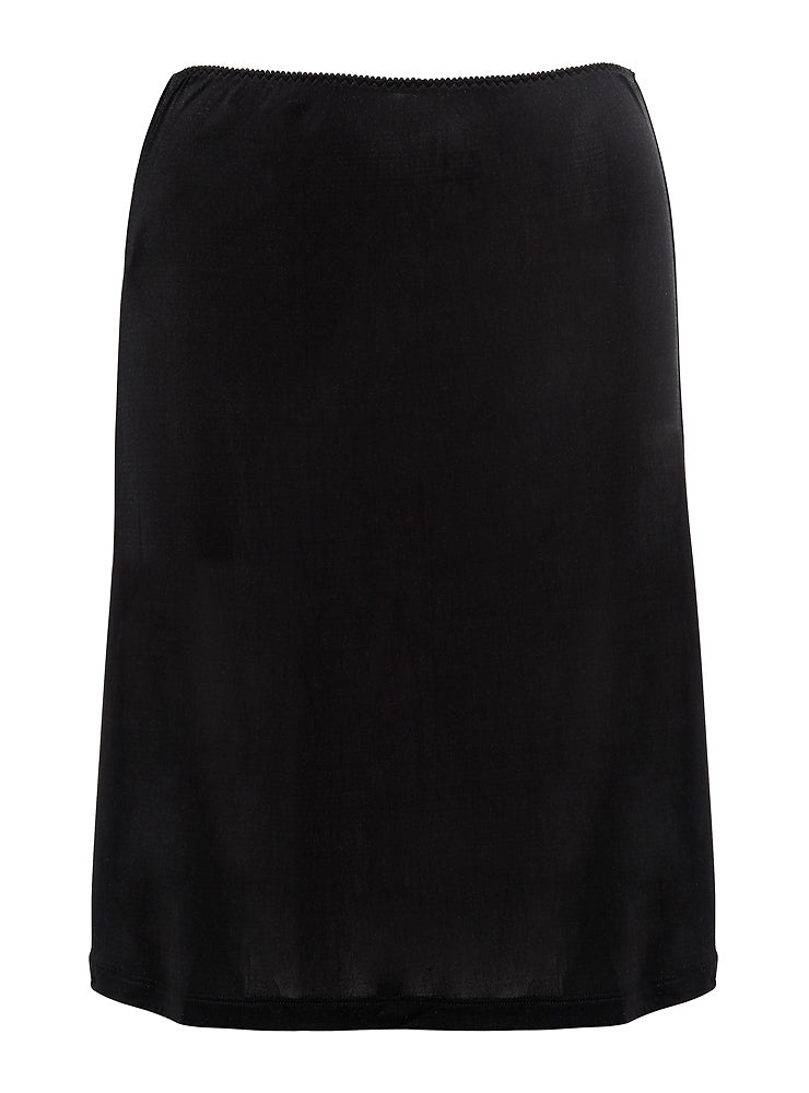 Love & Lustre Silk Jersey Half Slip - Black - La Donna