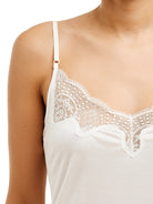 Love & Lustre Silk Jersey Lace Camisole - Ivory - La Donna