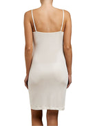 Love & Lustre Silk Jersey Lace Slip - Ivory - La Donna