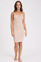 Love & Lustre Silk Jersey Lace Slip - Petal - La Donna
