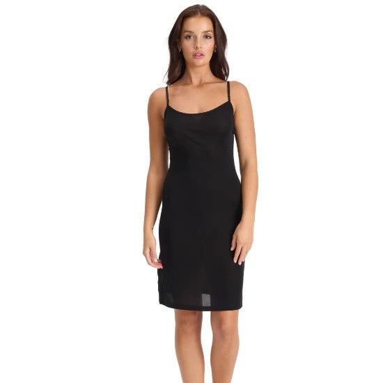Love & Lustre Silk Jersey Slip - Black - La Donna