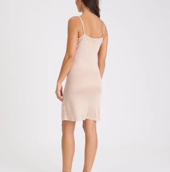 Love & Lustre Silk Jersey Slip - Petal - La Donna