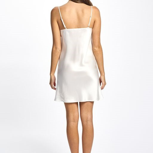 Love & Lustre Silk Lace Chemise - Ivory - La Donna