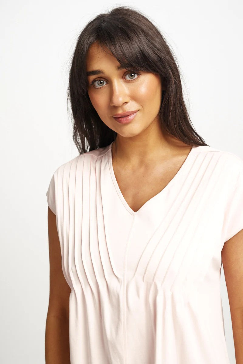 Love & Lustre Supima Cotton Pintuck Nightie - La Donna