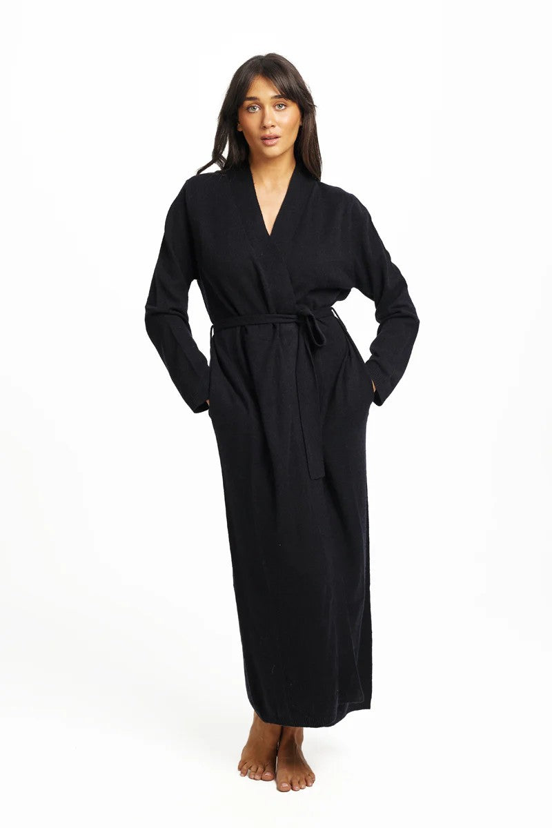 Love & Lustre Wool Cashmere Robe - La Donna