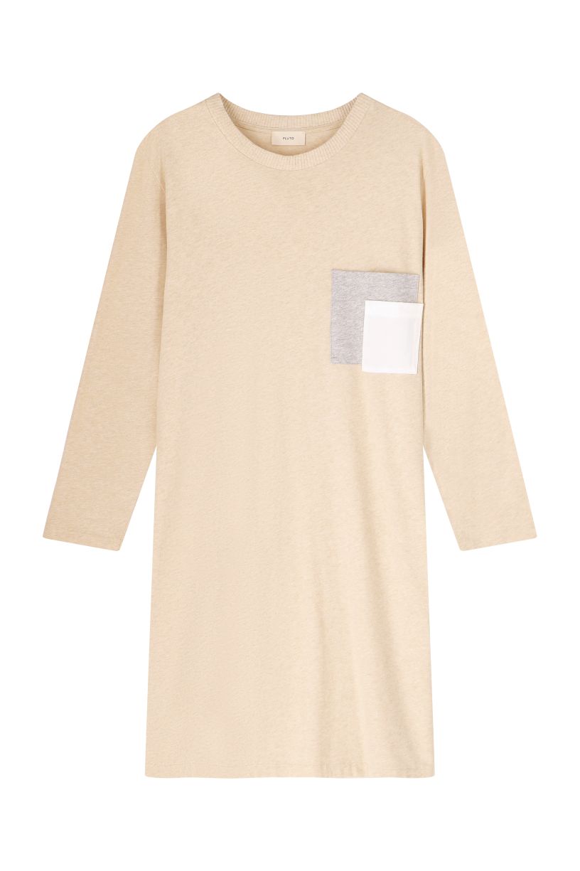 Pluto Galina Long Sleeve Cotton Nightdress - La Donna