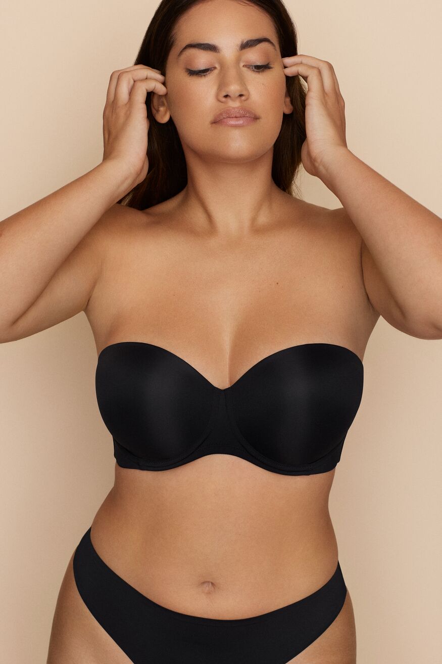 Primadonna Figuras Strapless Bra - Charcoal - La Donna