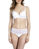 Simone Perele Caresse Plunge Bra - White - La Donna