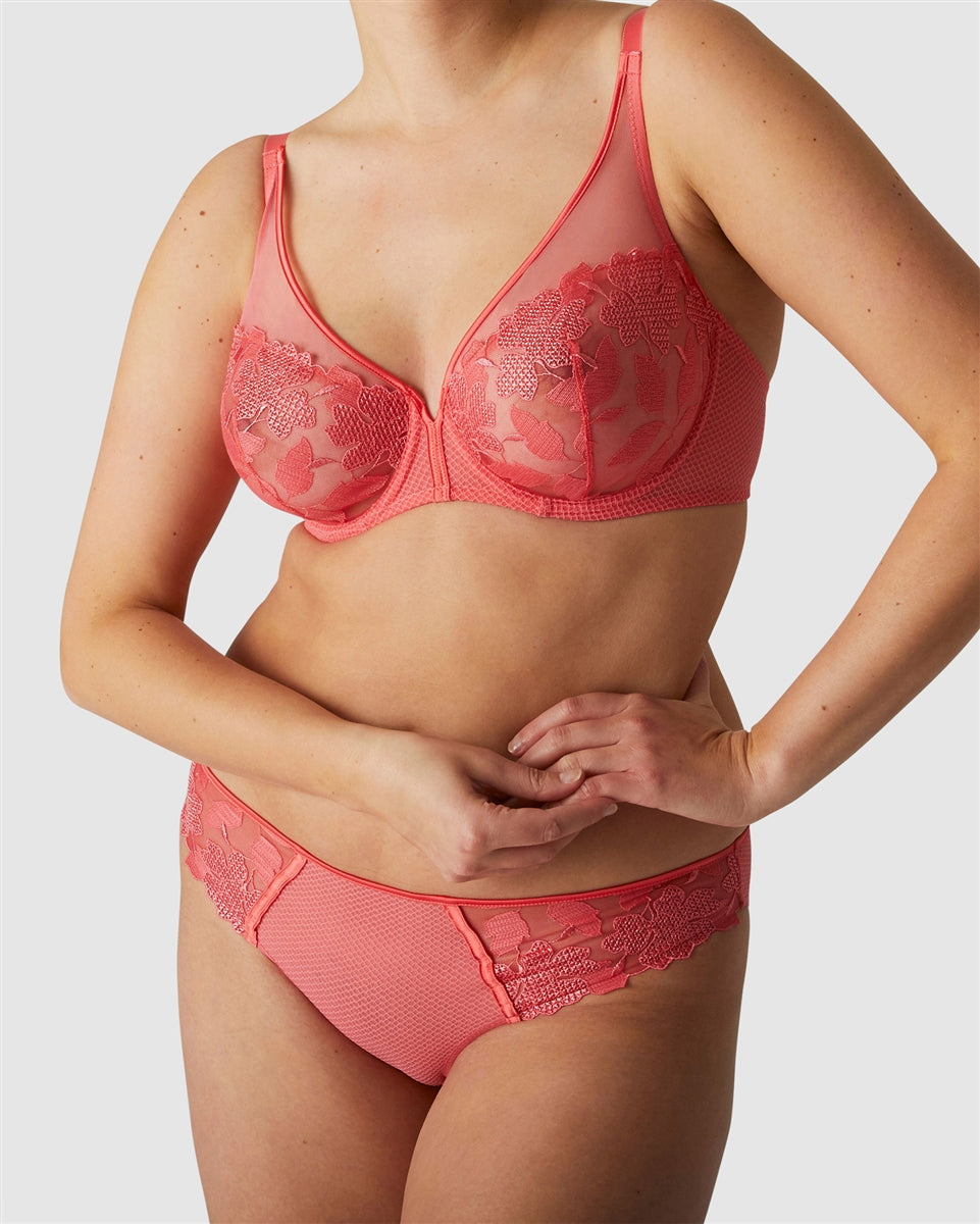 Simone Perele Dahlia Bikini Brief - Papaya - La Donna