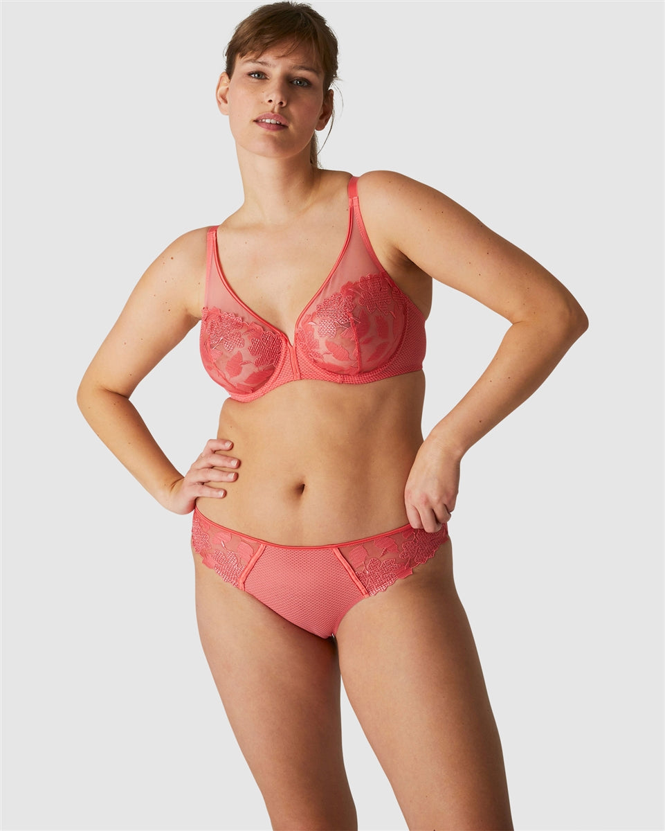 Simone Perele Dahlia Bikini Brief - Papaya - La Donna