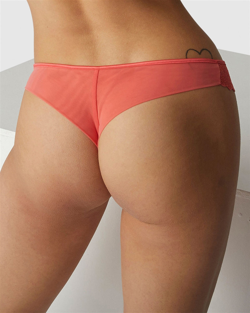 Simone Perele Dahlia Tanga - Papaya - La Donna