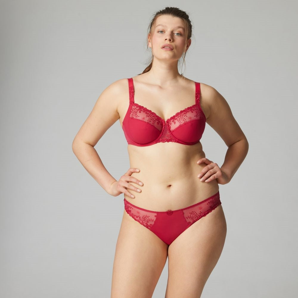 Simone Perele Delice Bikini Brief - Cranberry - La Donna