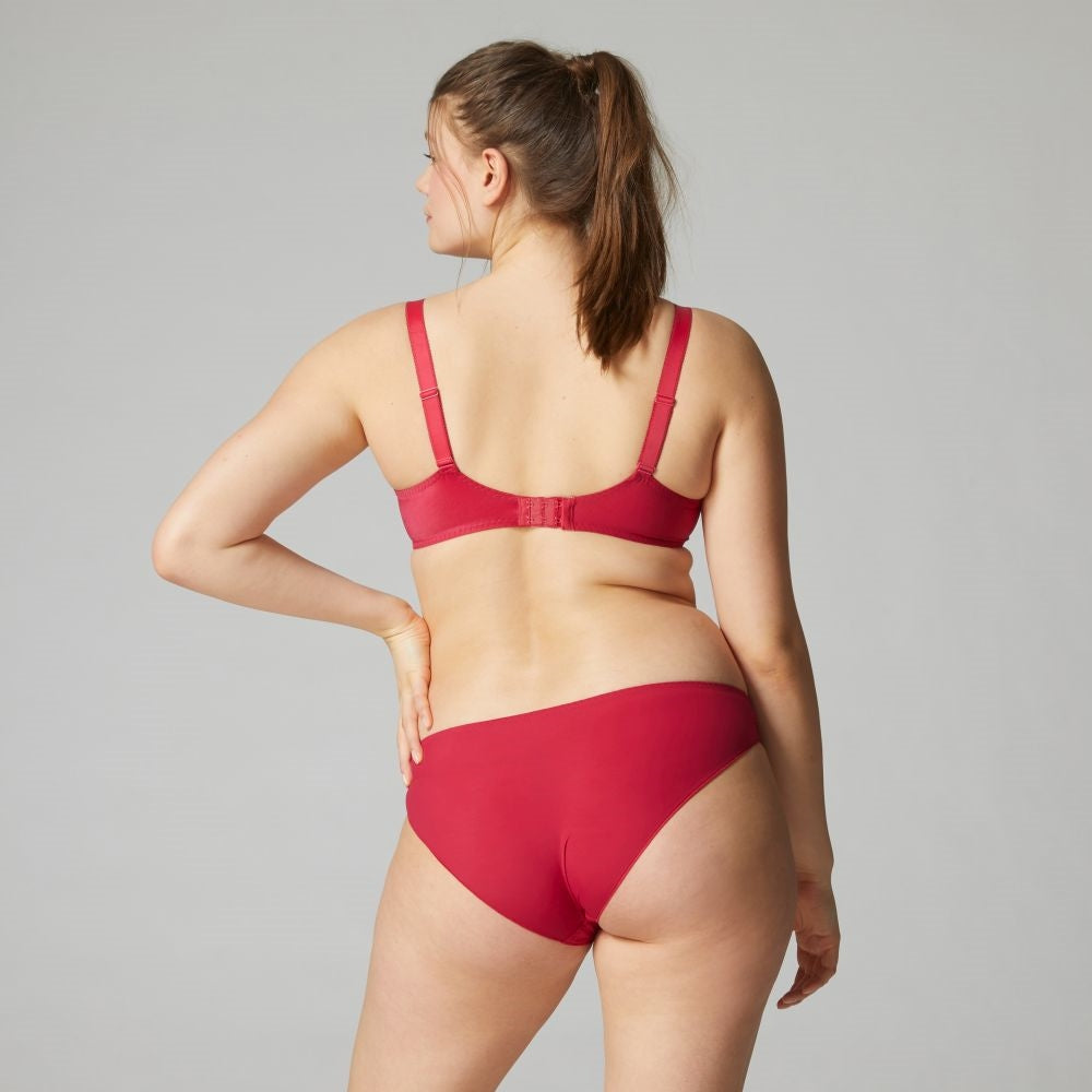 Simone Perele Delice Bikini Brief - Cranberry - La Donna