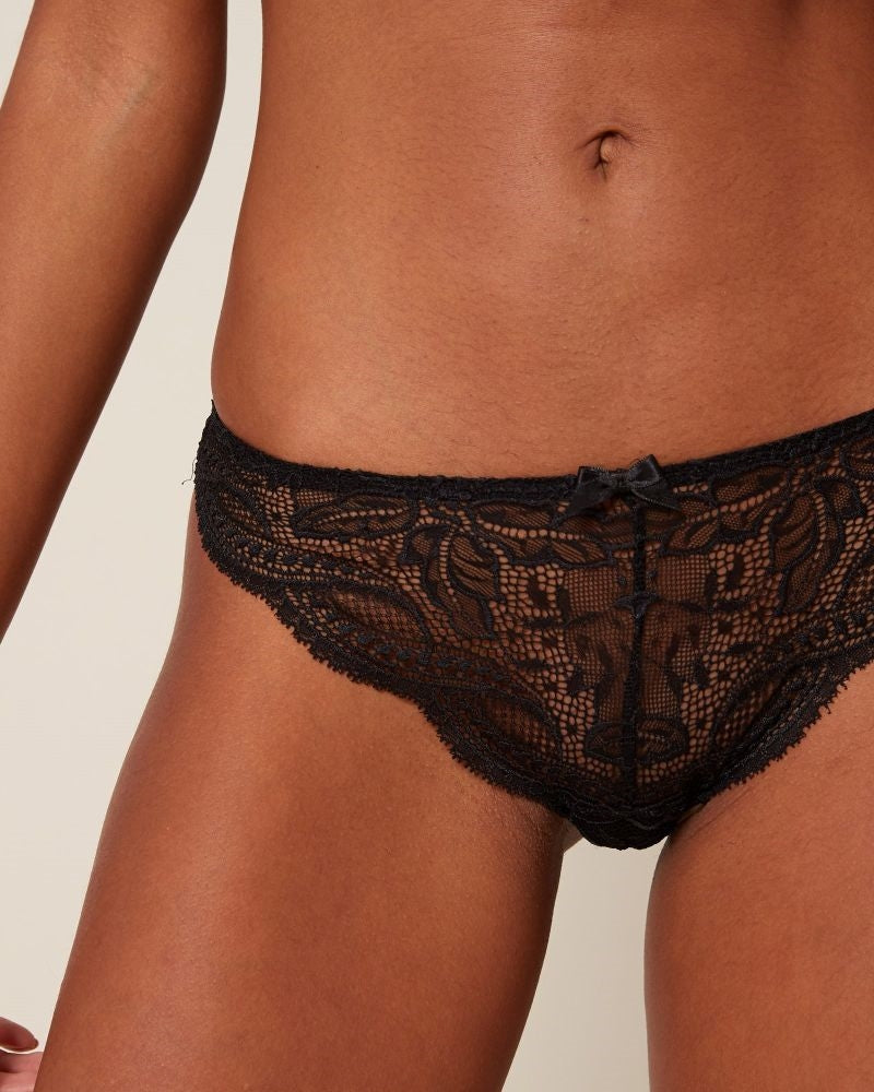 Simone Perele Eden Chic Tanga - Black - La Donna