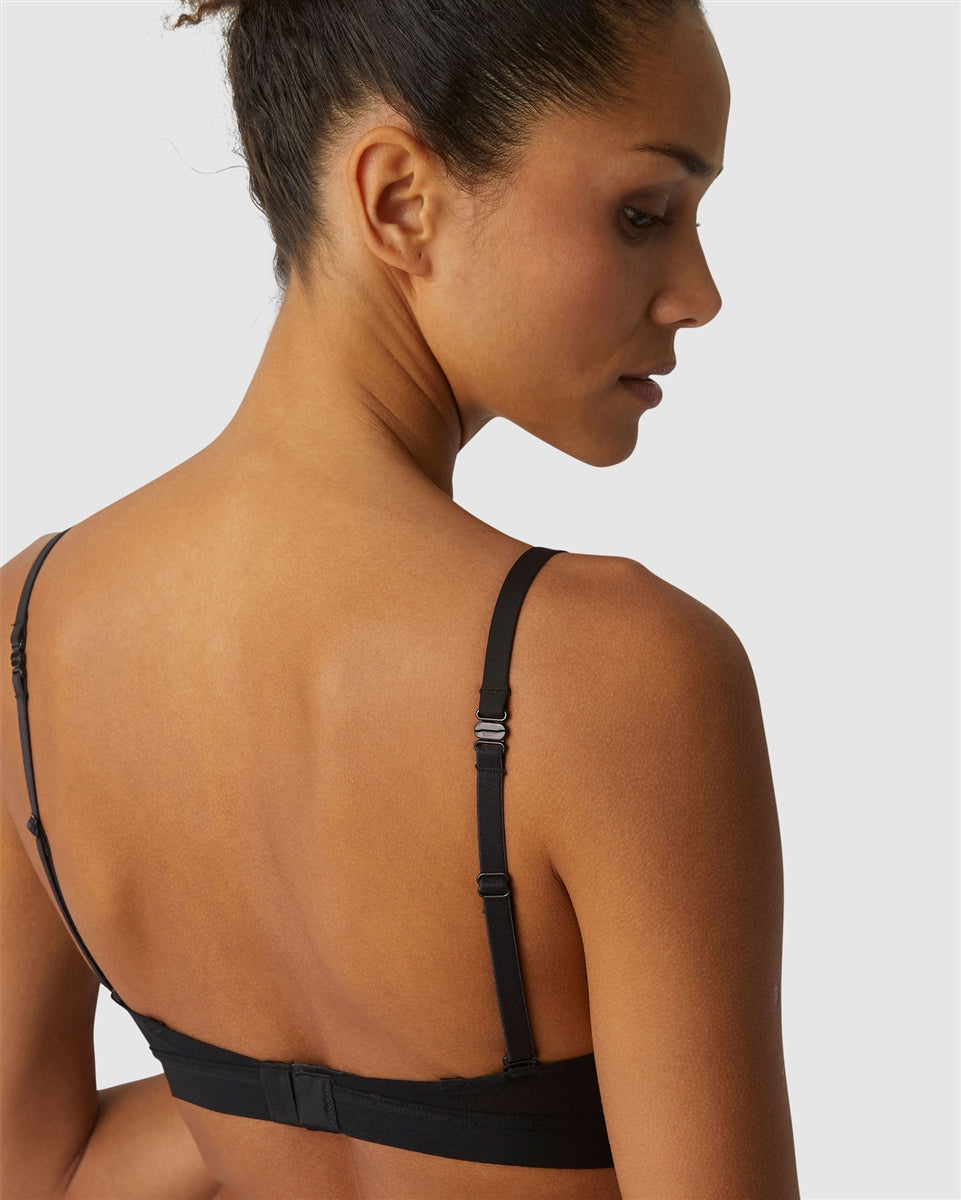 Simone Perele Essentiel Padded Triangle Bra - Black - La Donna