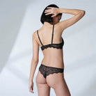 Simone Perele Freesia Tanga - Black - La Donna