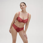 Simone Perele Saga Bikini Brief - Lipstick Red - La Donna