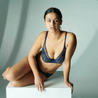 Simone Perele Saga Full Cup Plunge Bra - Endless Blue - La Donna