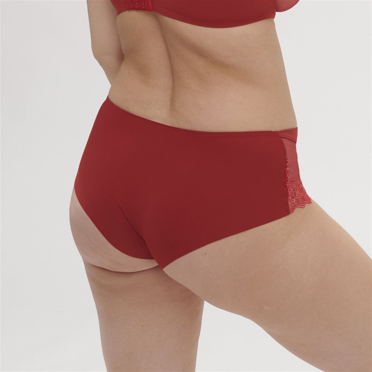 Simone Perele Saga Half Cup Bra - Lipstick Red - La Donna