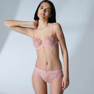 Simone Perele Saga Half Cup Bra - Verona Pink - La Donna