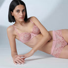 Simone Perele Saga Half Cup Bra - Verona Pink - La Donna