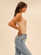 Simone Perele Story Shaper Shorts Bodysuit - Peau Rose - La Donna