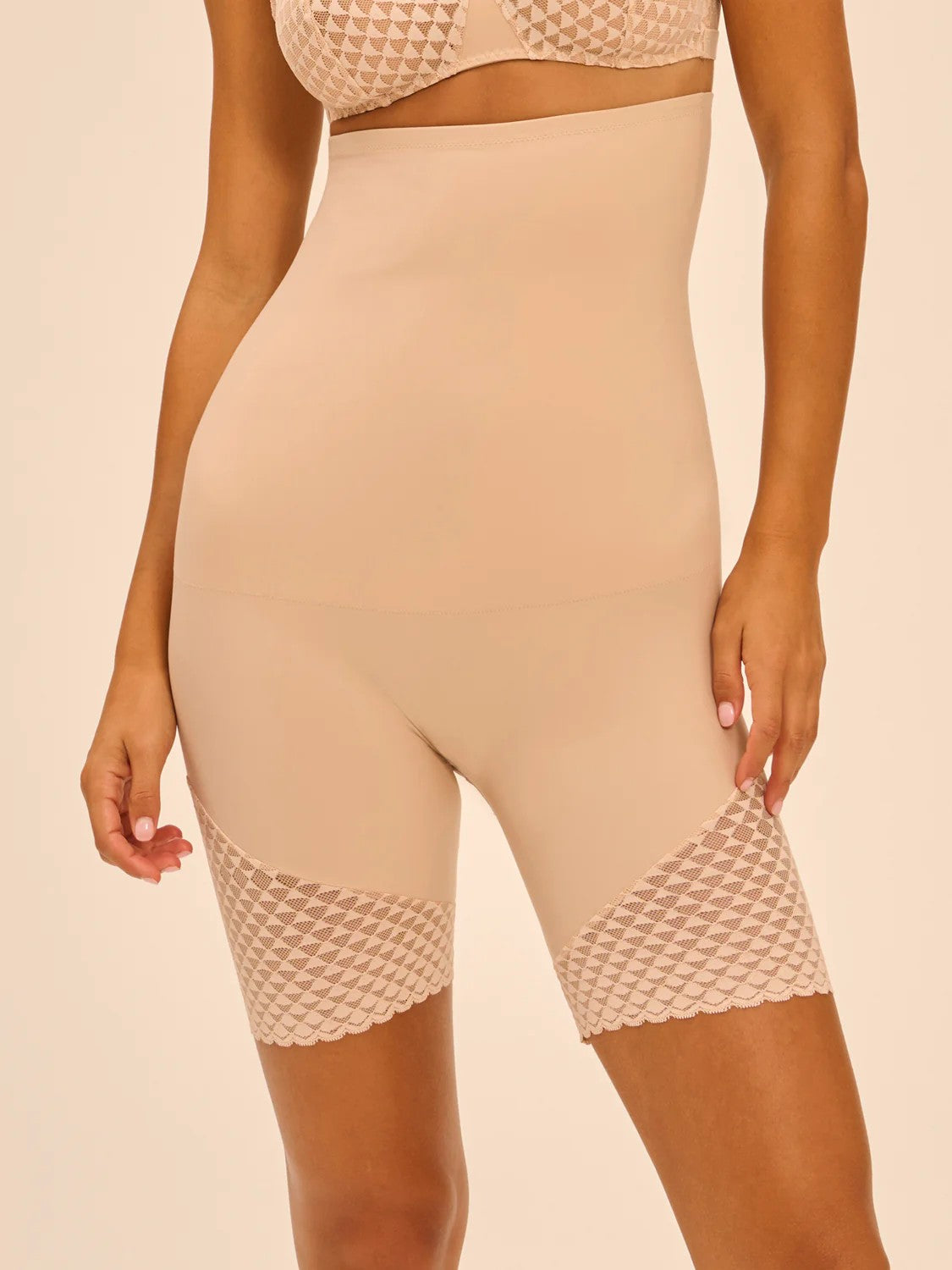 Simone Perele Subtile High Waist Shaper Short - Nude - La Donna