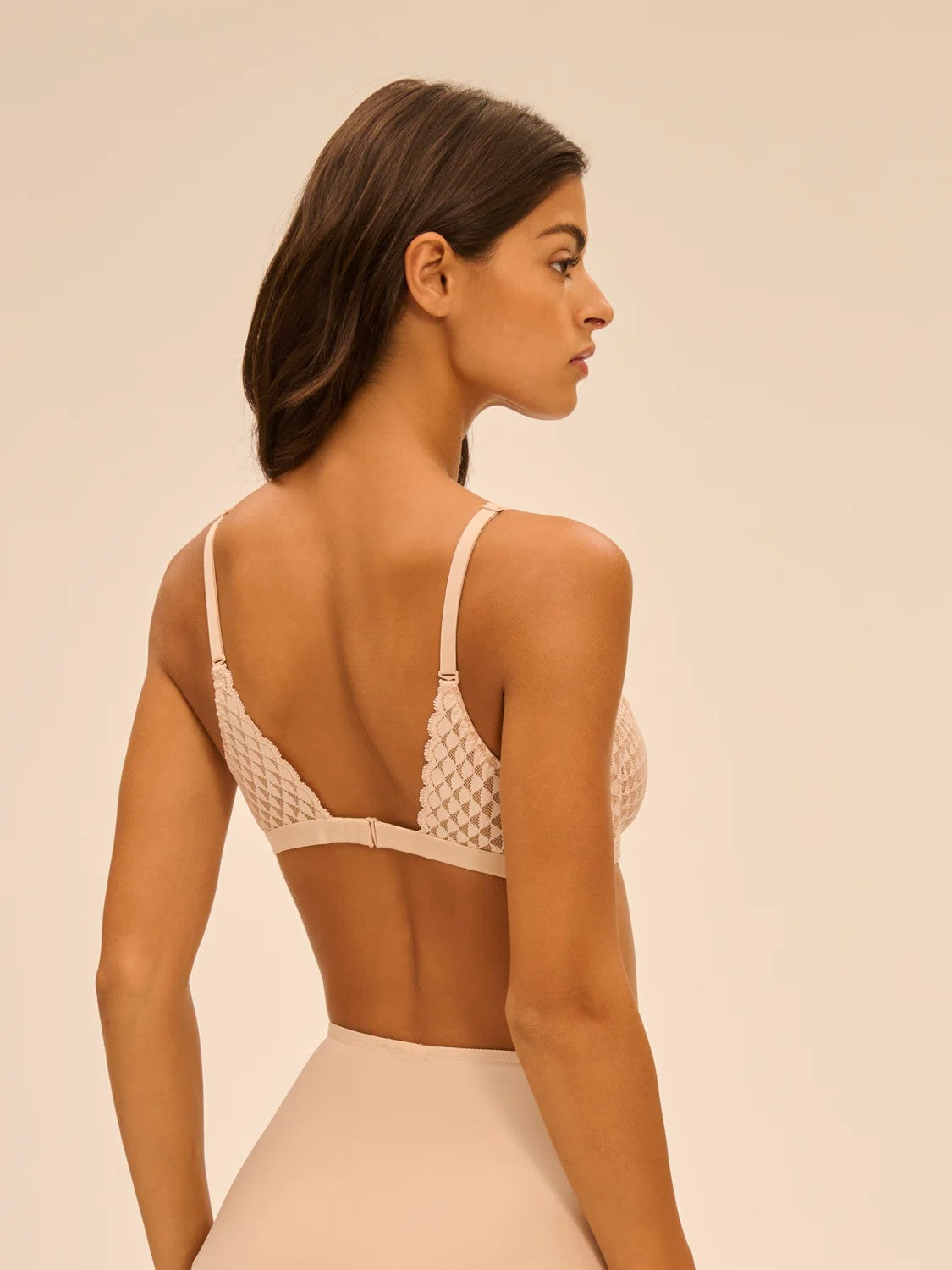 Simone Perele Subtile Wire Free Triangle Bra - Peau Rose - La Donna