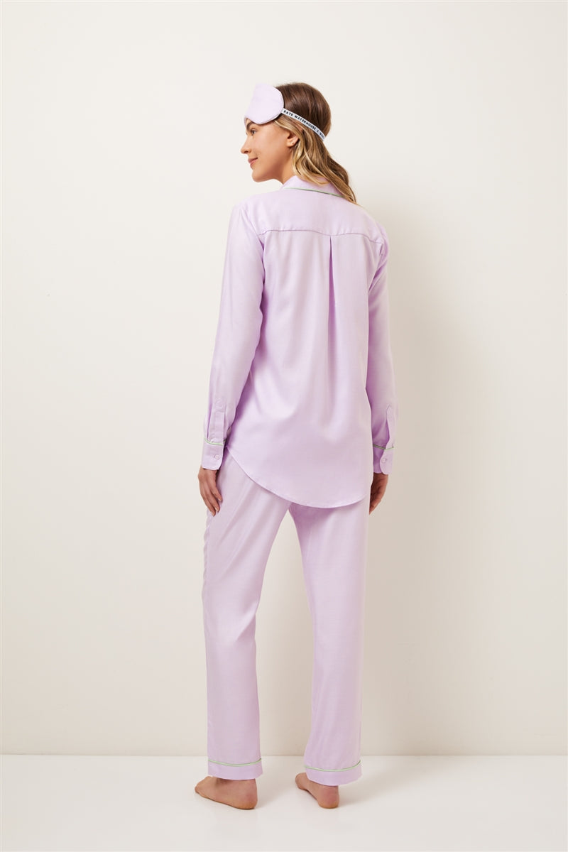 Wanderluxe Jacaranda Horizions Long Sleeve PJ Set - La Donna