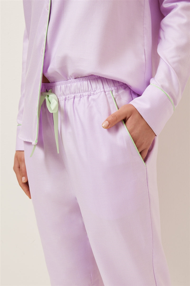 Wanderluxe Jacaranda Horizions Long Sleeve PJ Set - La Donna