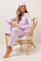Wanderluxe Jacaranda Horizions Long Sleeve PJ Set - La Donna