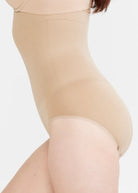Yummie High Waist Shaping Brief - Almond - La Donna